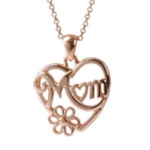 NWT Women's Beautiful Gold Mom Floral Necklace